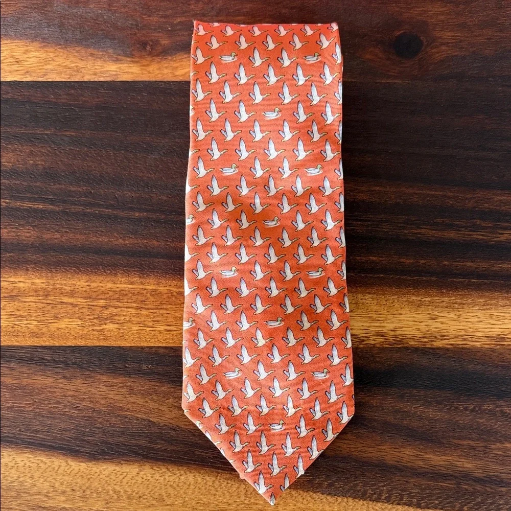 {NOLA Couture} Duck print silk tie - Picture 1 of 6